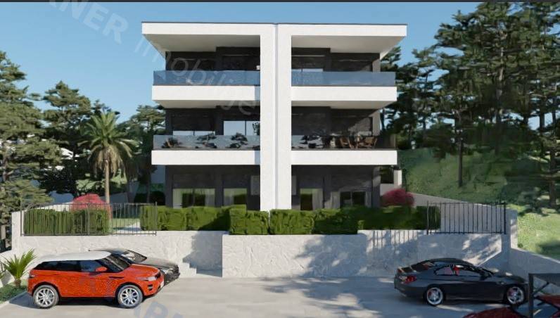  Omišalj - Nov apartma z bazenom in pogledom na morje