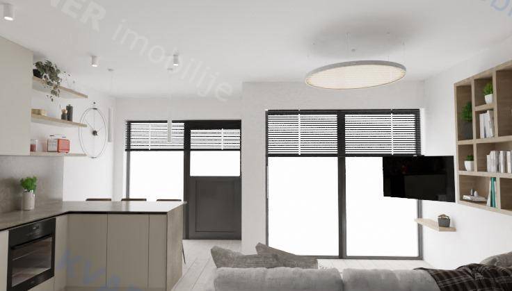  Omišalj - Nov apartma z bazenom in pogledom na morje
