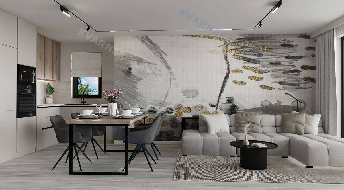 Njivice – Luksuzno stanovanje z bazenom,20 m od morja