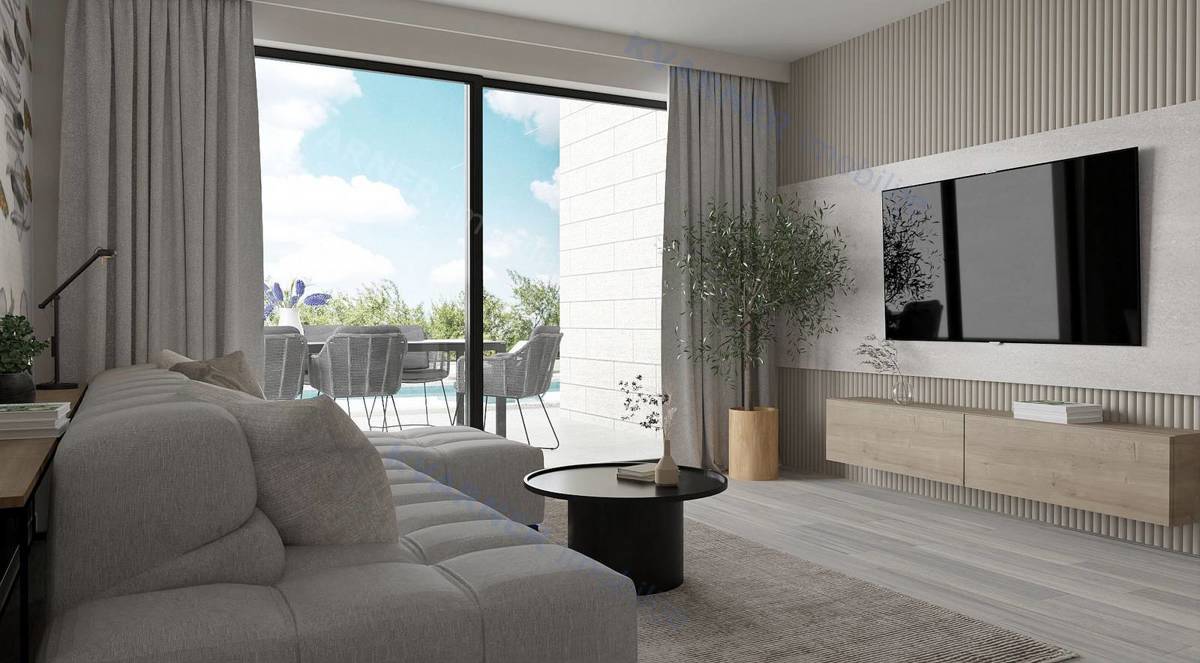 Njivice – Luksuzno stanovanje z bazenom,20 m od morja