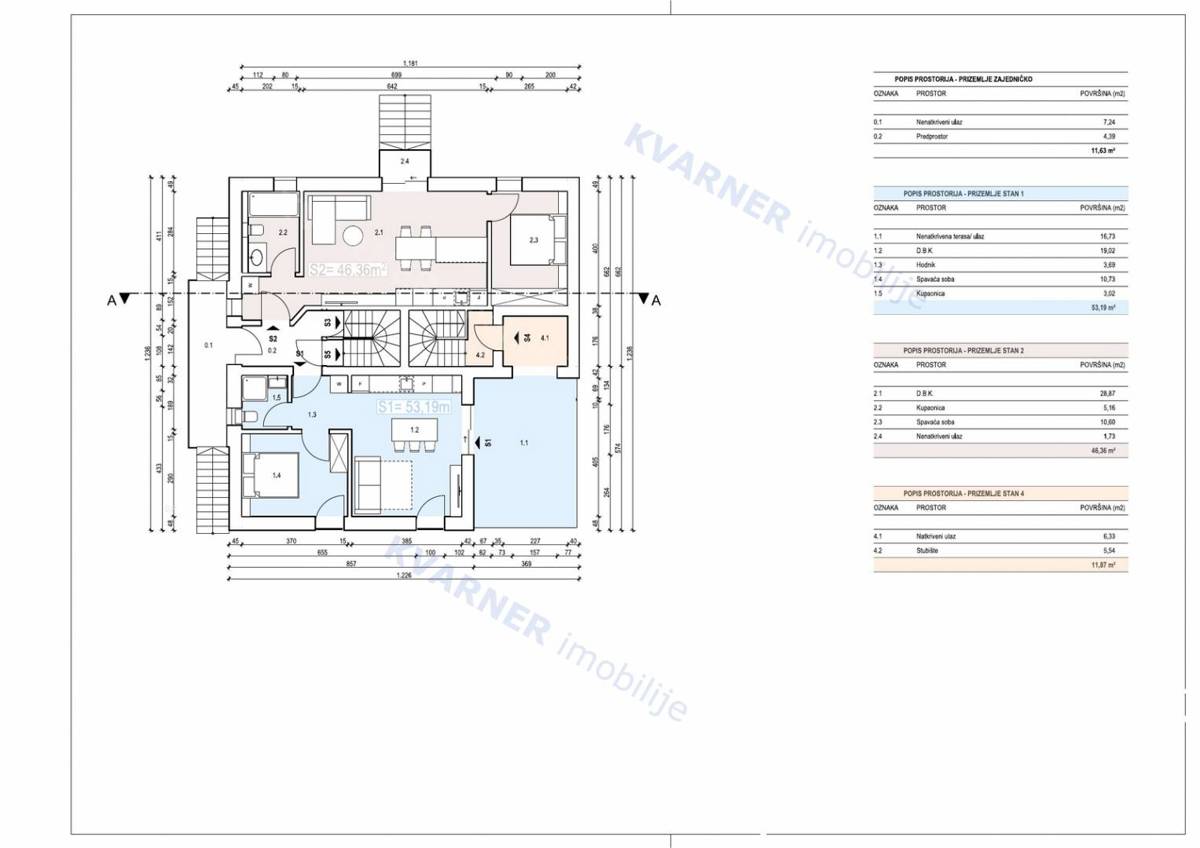 Malinska - Novo stanovanje z vrtom in bazenom 