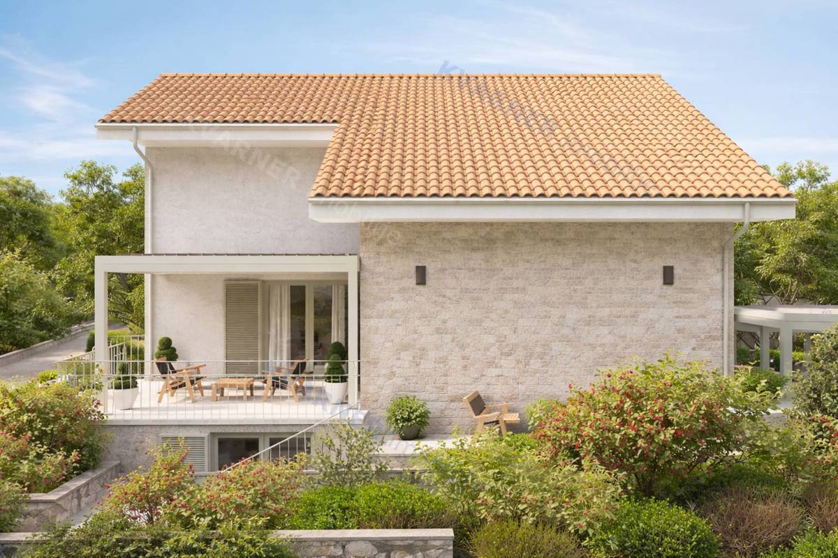 Malinska - Novo stanovanje z vrtom in bazenom 