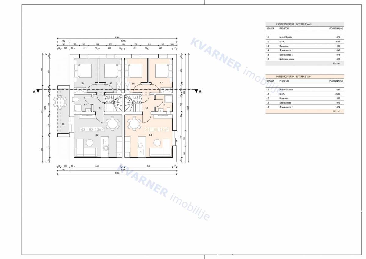 Malinska - nov, moderen apartma z vrtom in teraso!