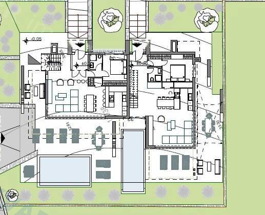  Njivice – hiša z 2 dvonadstropnima apartmajema in bazenom