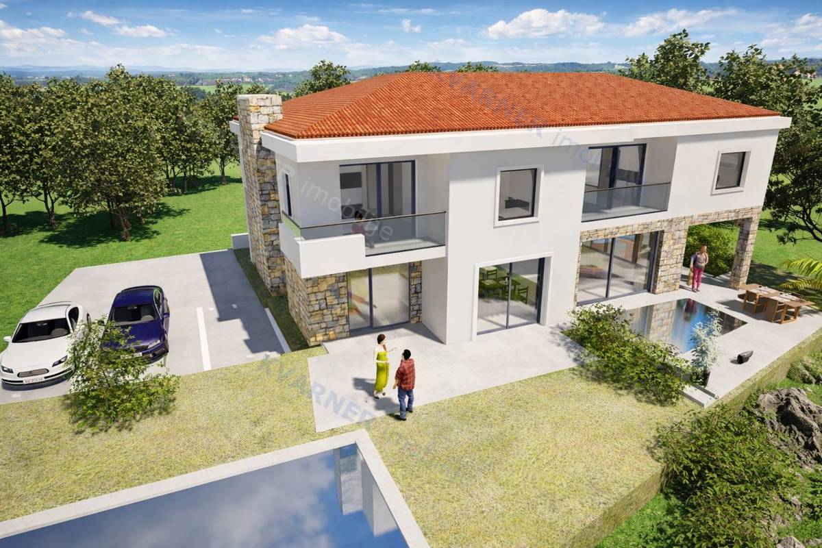 Malinska - moderna nova dvojček hiša