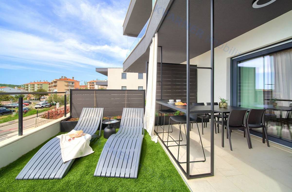 Mesto Krk - Opremljeno pritlično stanovanje s teraso