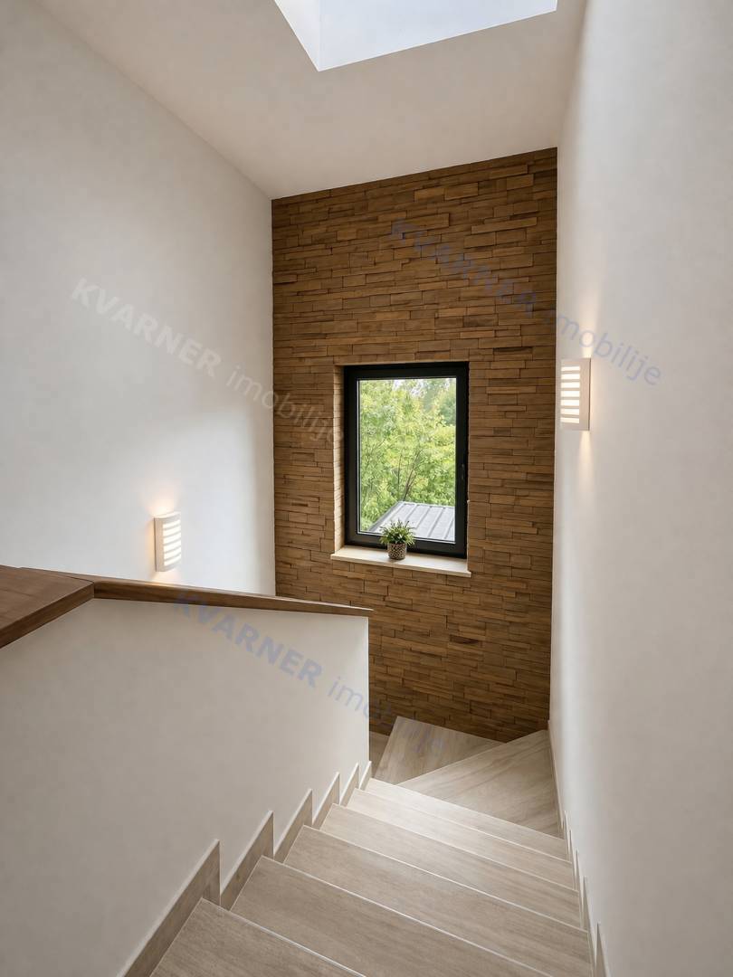 Malinska - hiša z bazenom in pogledom na morje