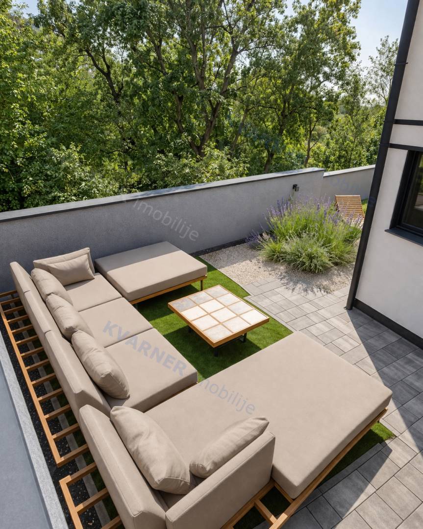 Malinska - hiša z bazenom in pogledom na morje