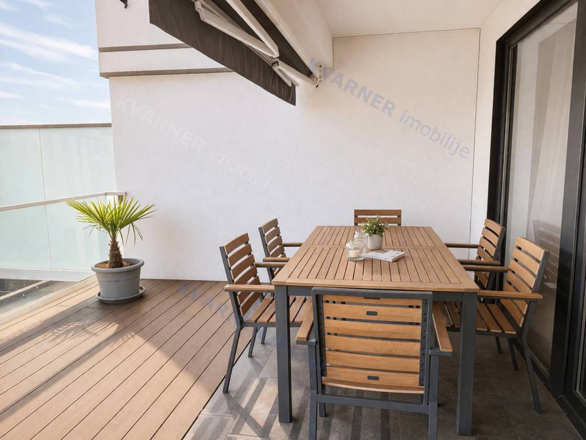 Malinska - hiša z bazenom in pogledom na morje