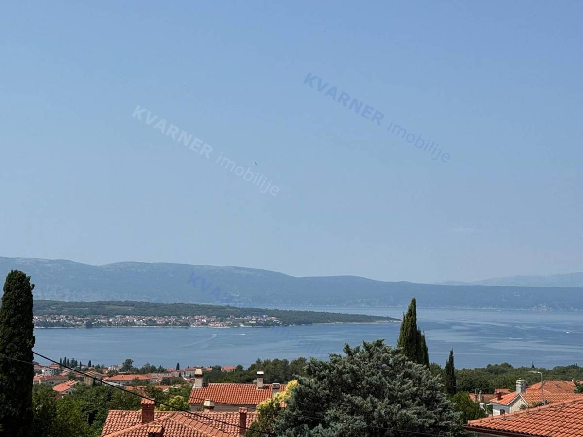 Malinska - hiša z 2 apartmajema in pogledom na morje