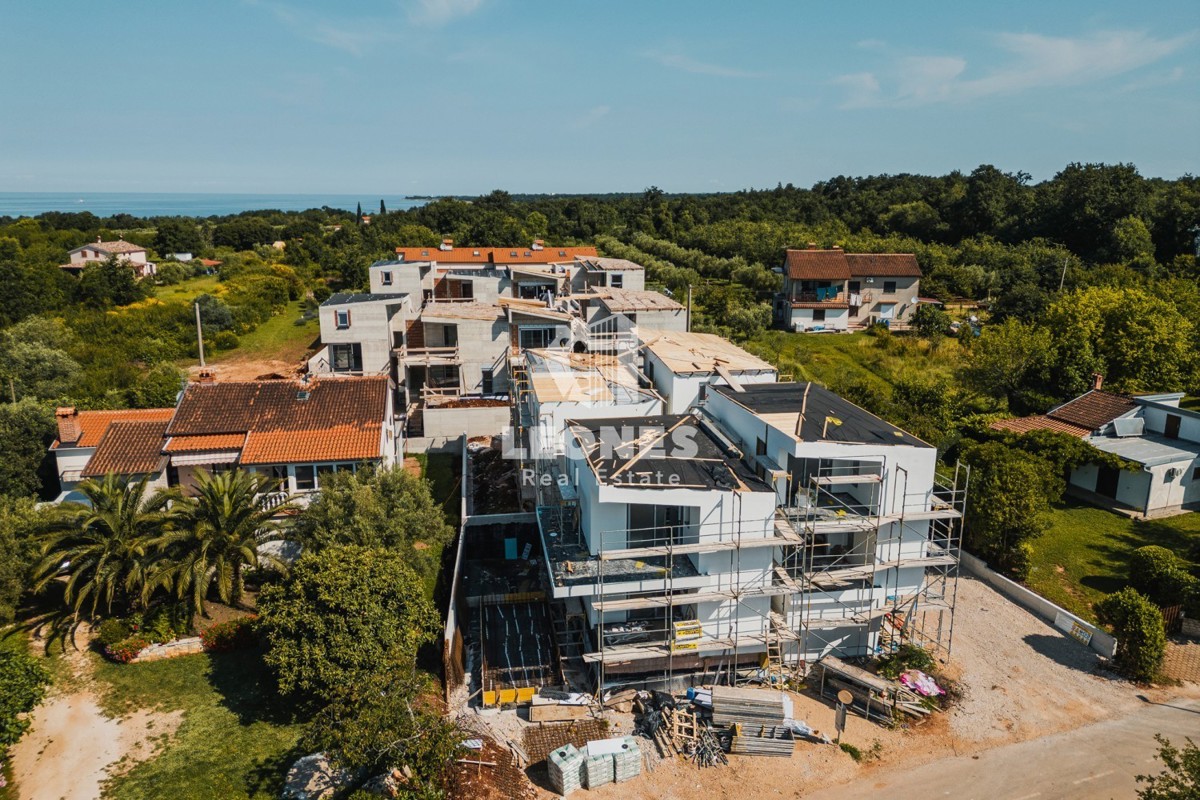Moderno stanovanje v drugem nadstropju s pogledom na morje v Lovrečici