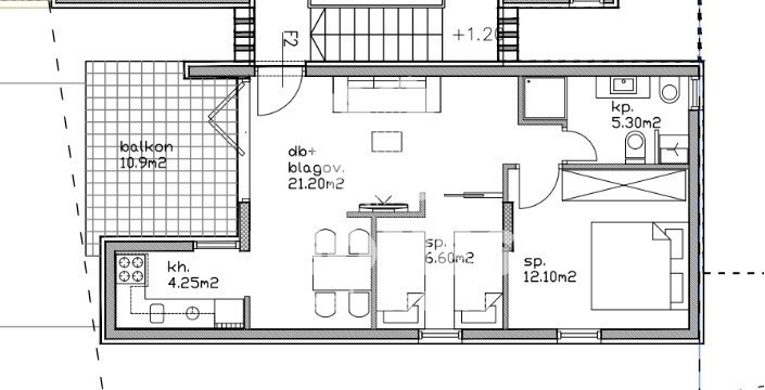 Kvaliteten apartma s pogledom na morje v Lovrečici na odlični lokaciji