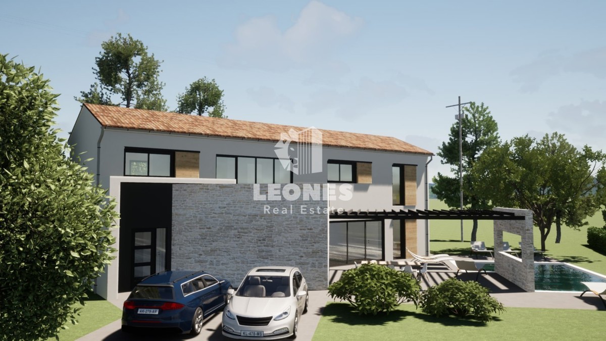 Lepa samostojna vila s tradicionalno-modernim bazenom v bližini Vrsarja