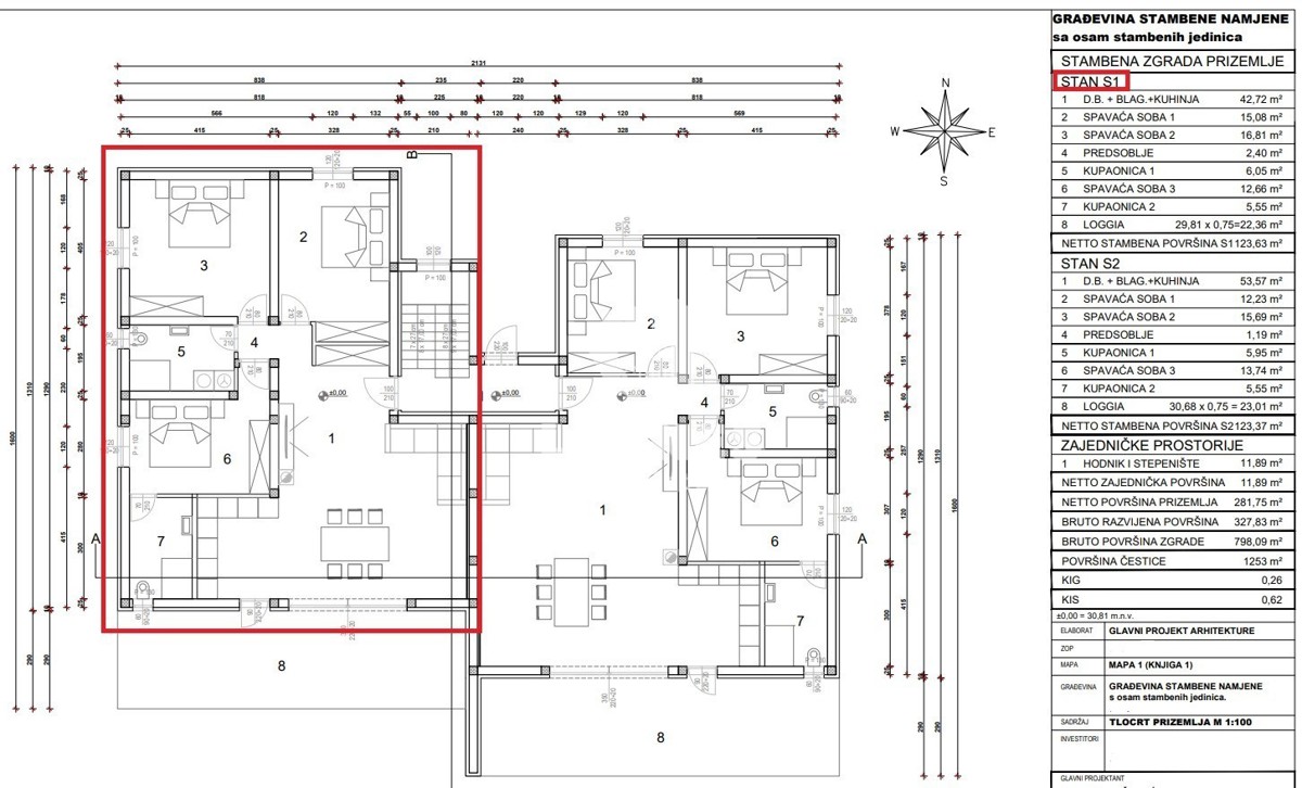Apartma z bazenom na odlični lokaciji v Novigradu