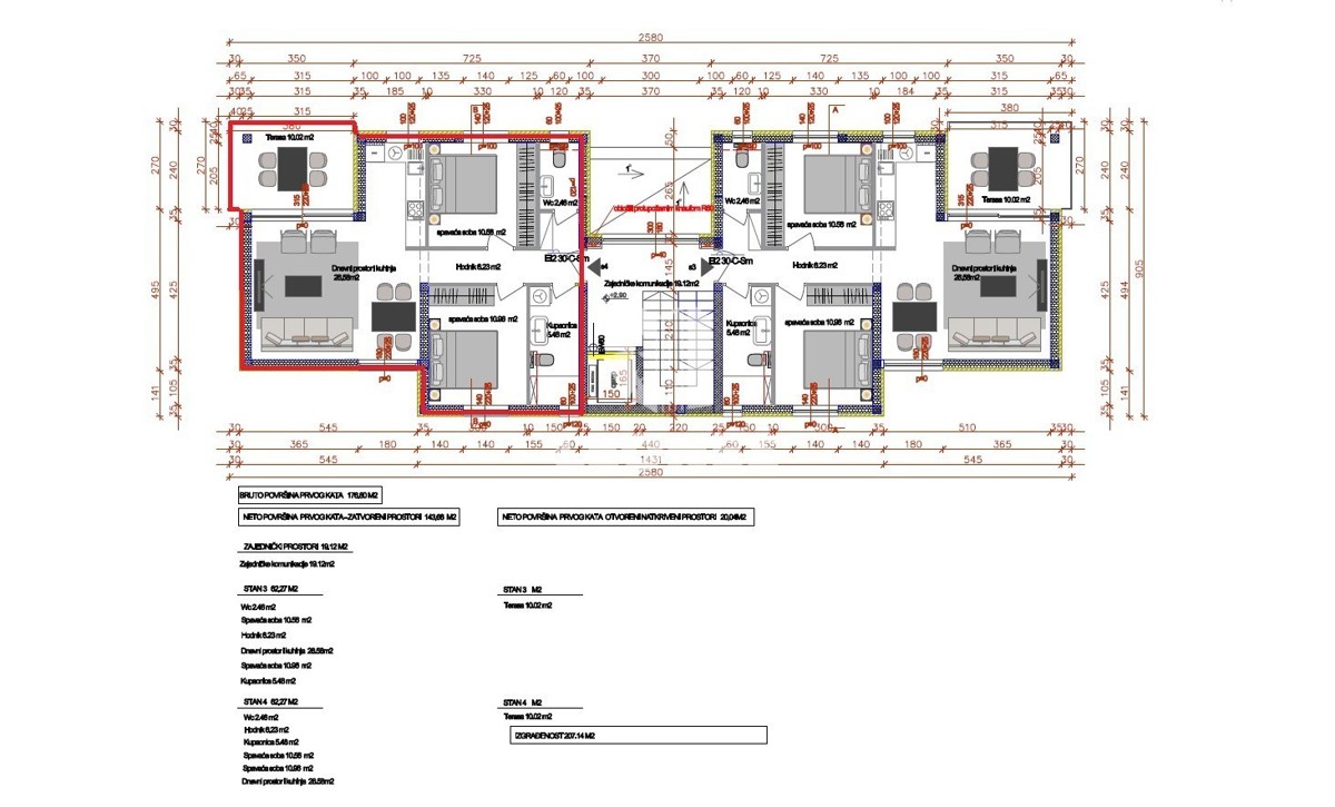 Stanovanje v prvem nadstropju kakovostne novogradnje v Vabrigi - Tar