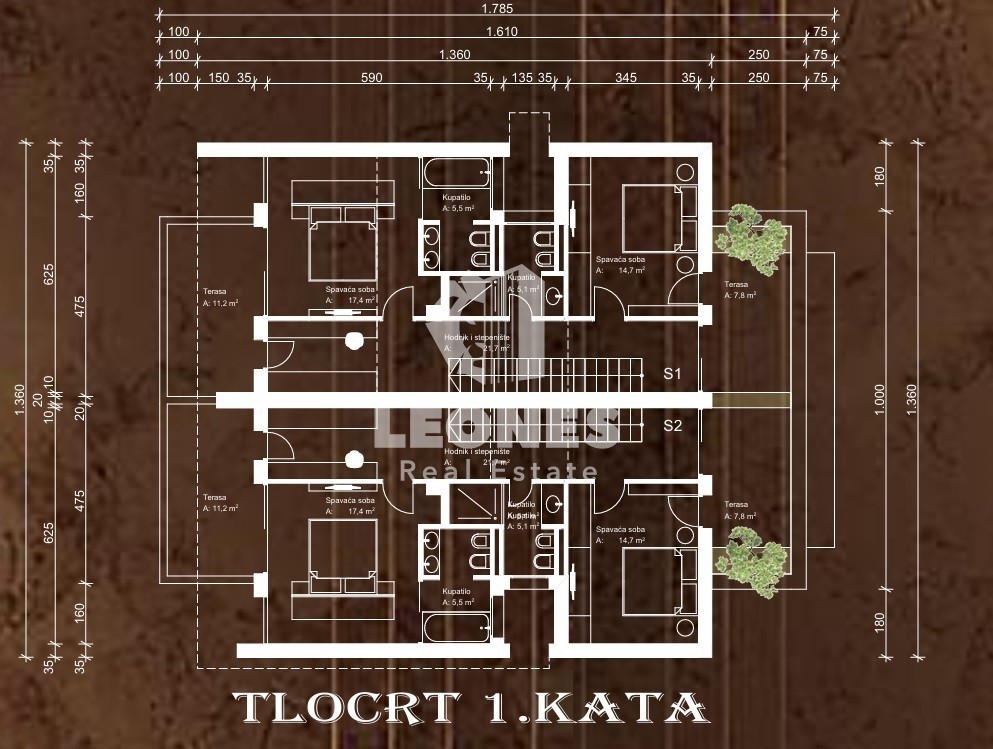 Moderna mediteranska hiša s pridihom tradicije v Brtonigli