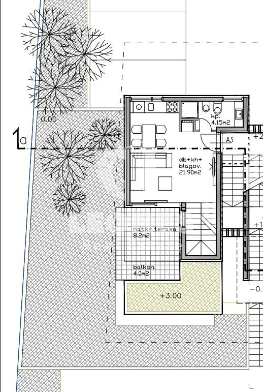 Dvoetažni apartma v Lovrečici le 300 metrov od morja