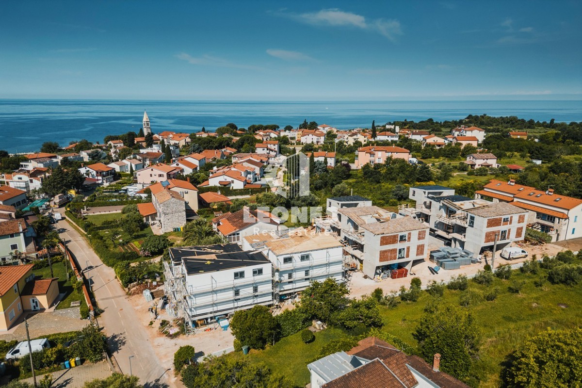 Stanovanje v novi stavbi v prvem nadstropju, le 300 metrov od morja v Lovrečici