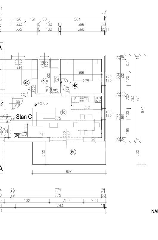 Apartma v prvem nadstropju s pogledom na morje, le 650 metrov od morja v Zambratiji