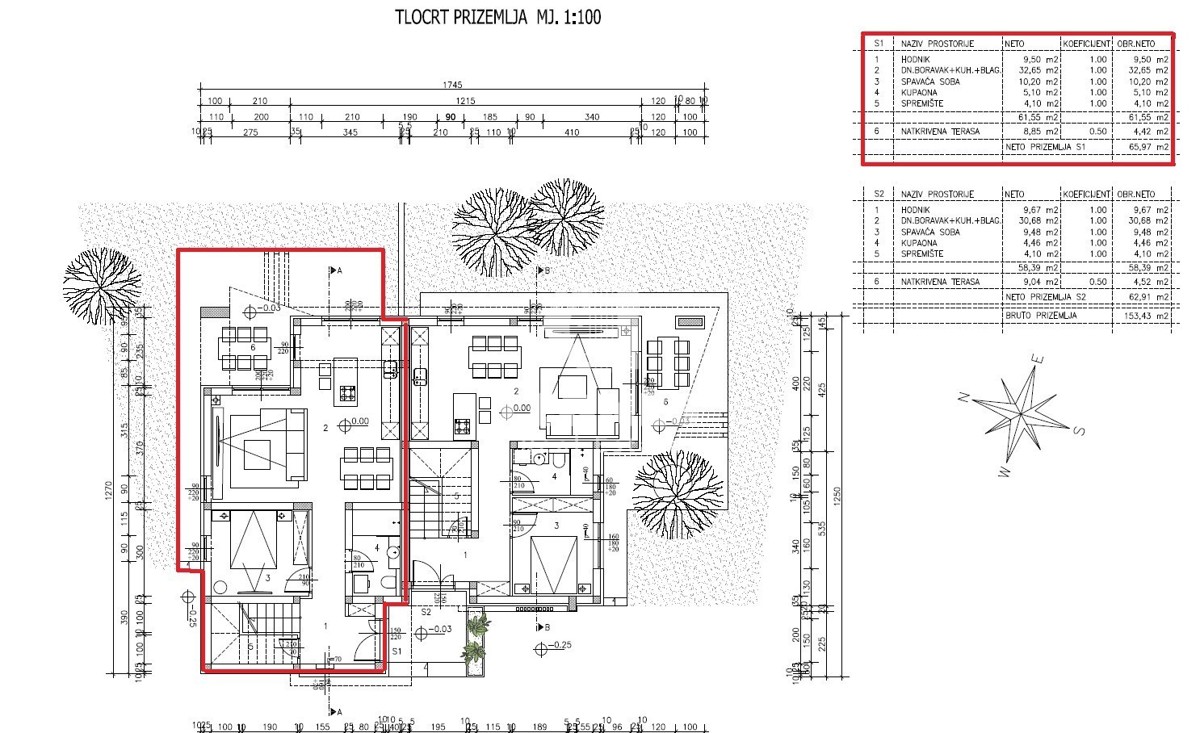 Moderna polsamostojna hiša z bazenom v bližini Umaga