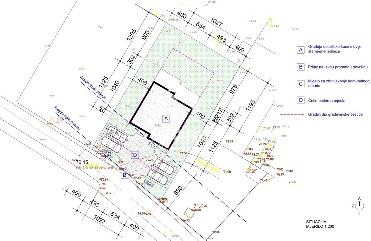 Moderna dvojček hiša z bazenom v bližini Umaga