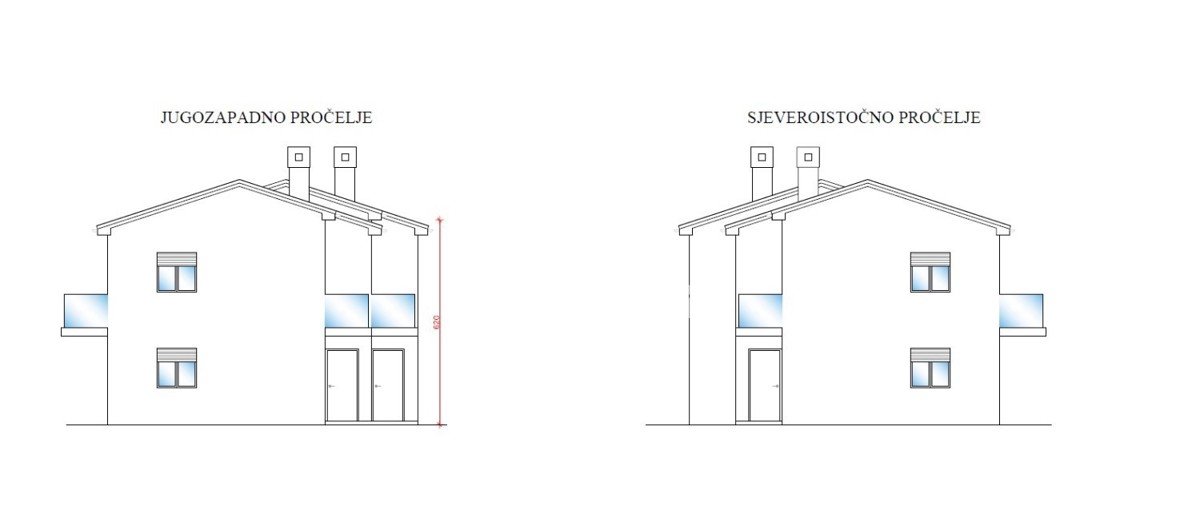 Vrstna hiša z bazenom v bližini Kaštel