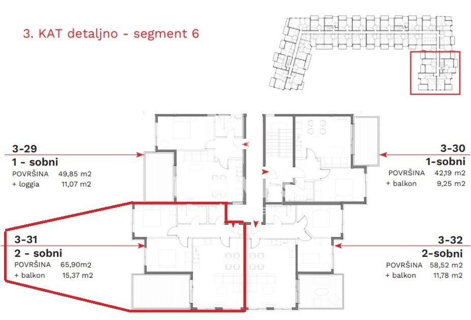 Stanovanje z garažnim parkirnim mestom v kvalitetni novogradnji v Umagu