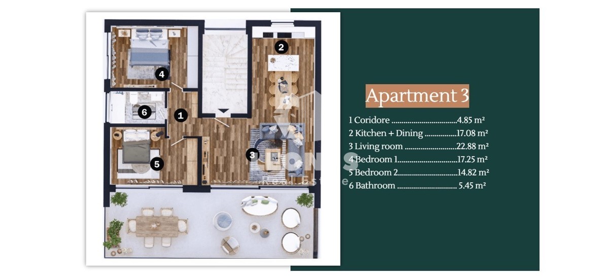 Moderno opremljen apartma 200 m od morja in plaže v Lovrečici, blizu Umaga