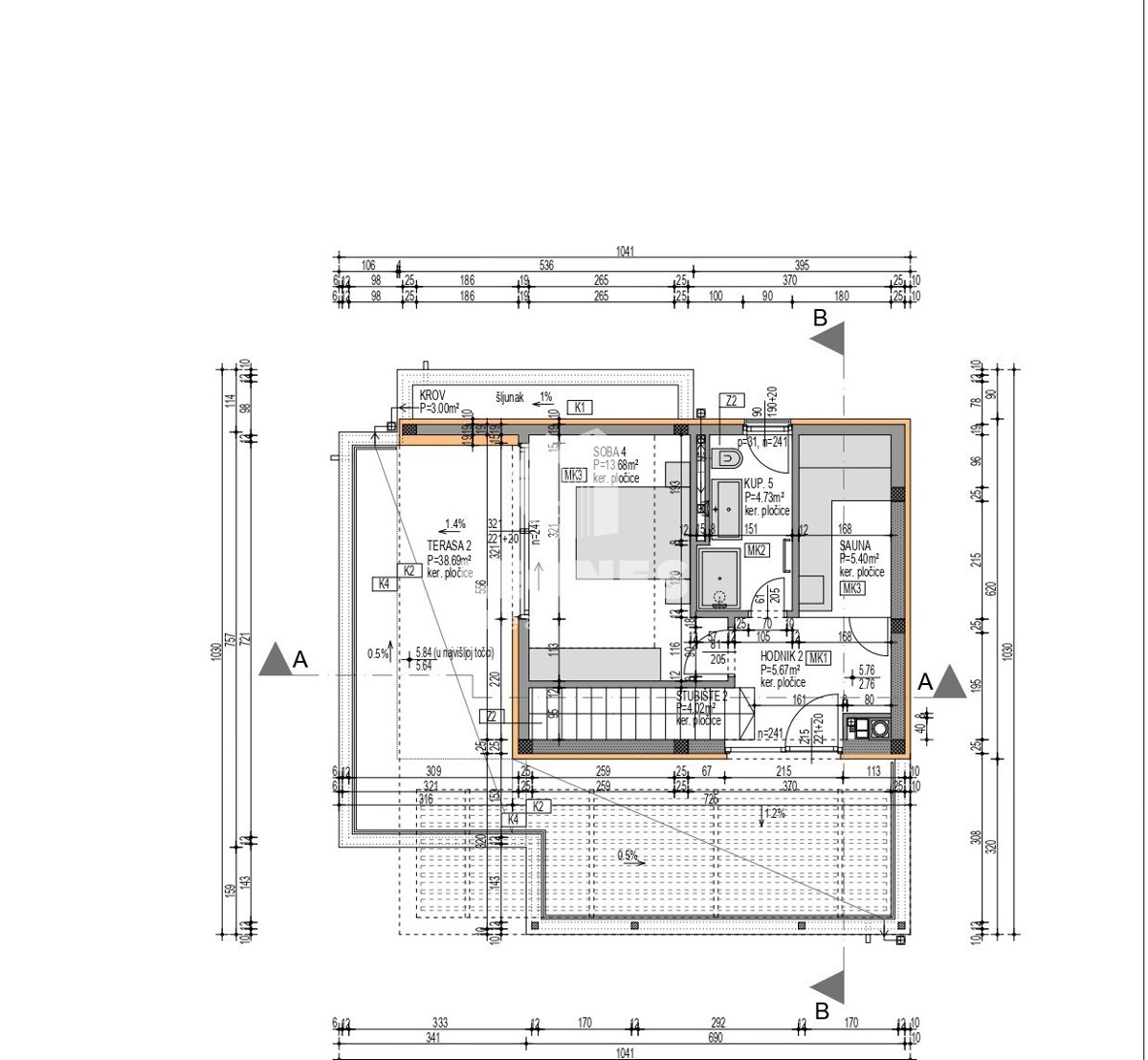 Moderna vila z bazenom in pogledom na morje v Vabrigi, blizu Poreča