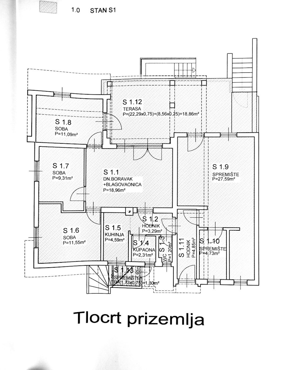 Malinska, hiša 80 metrov od morja