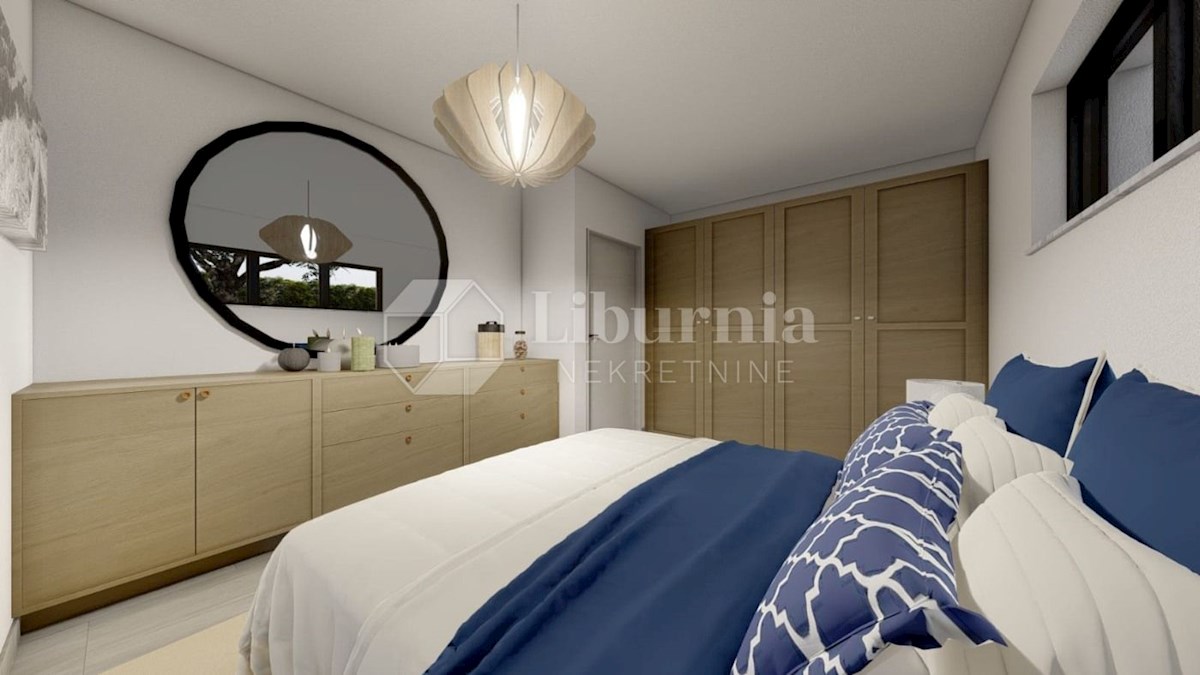 Krk, Malinska. Apartma v prvem nadstropju, 700 metrov od morja.