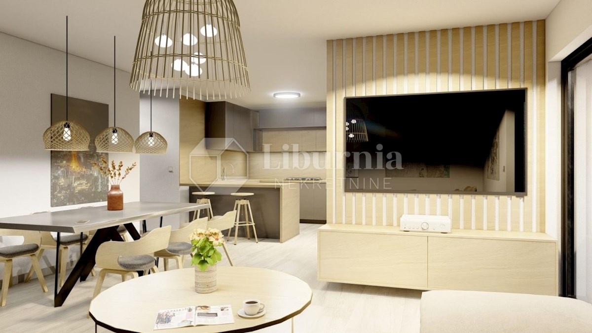 Krk, Malinska. Apartma v prvem nadstropju, 700 metrov od morja.