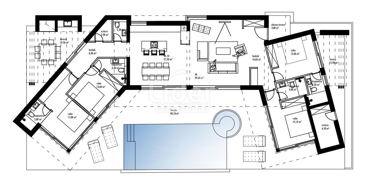 Hiša Posedarje, 200m2