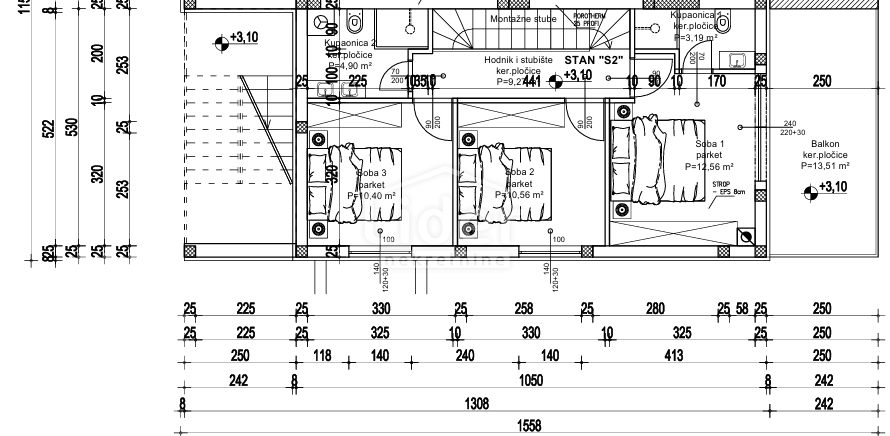 Stanovanje Oprić, 112m2
