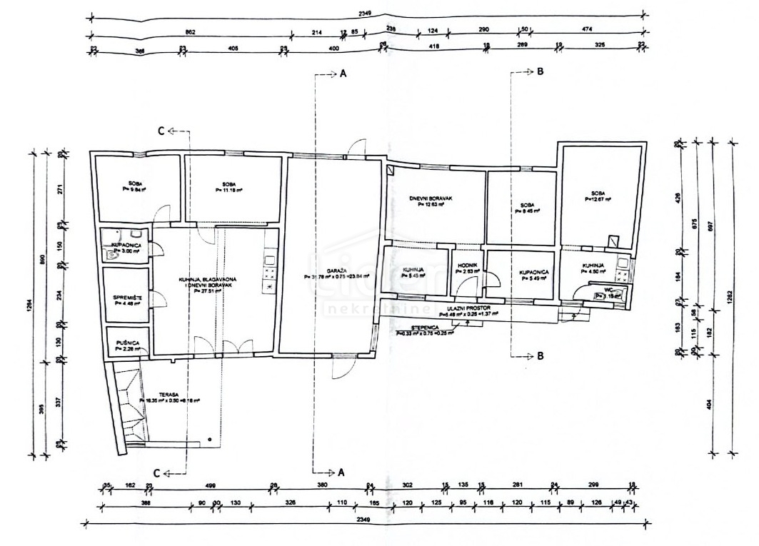Hiša Donji Karin, Benkovac, 340m2