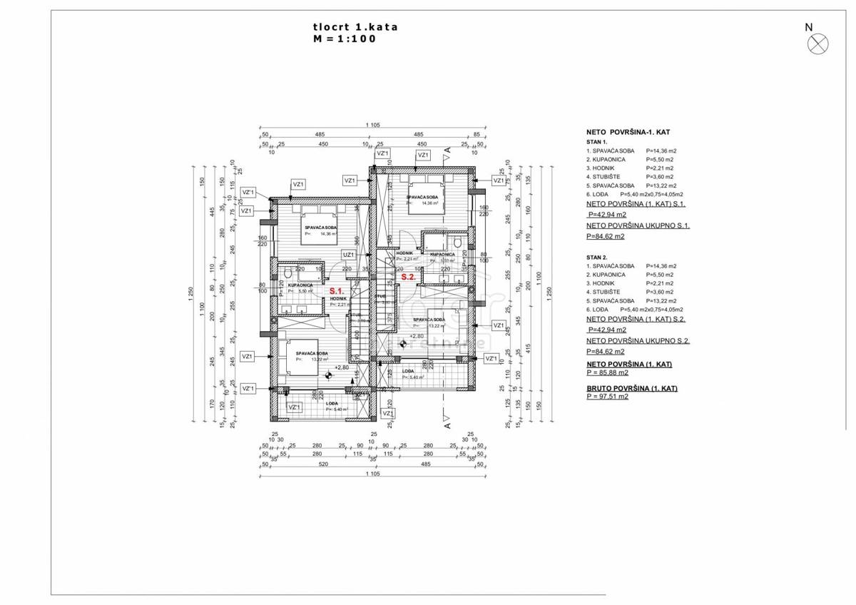 Apartma Dramalj, 85m2