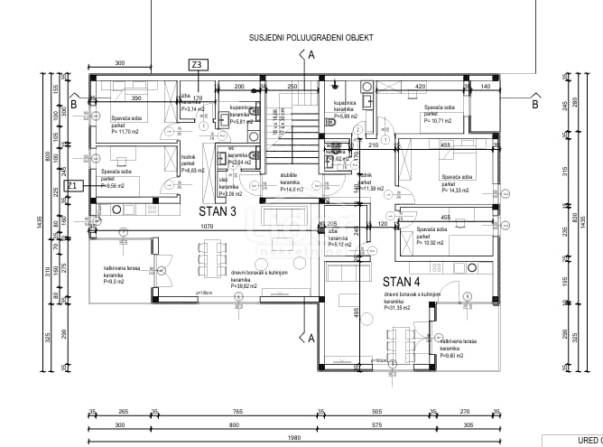 Apartma Kanfanar, 84m2