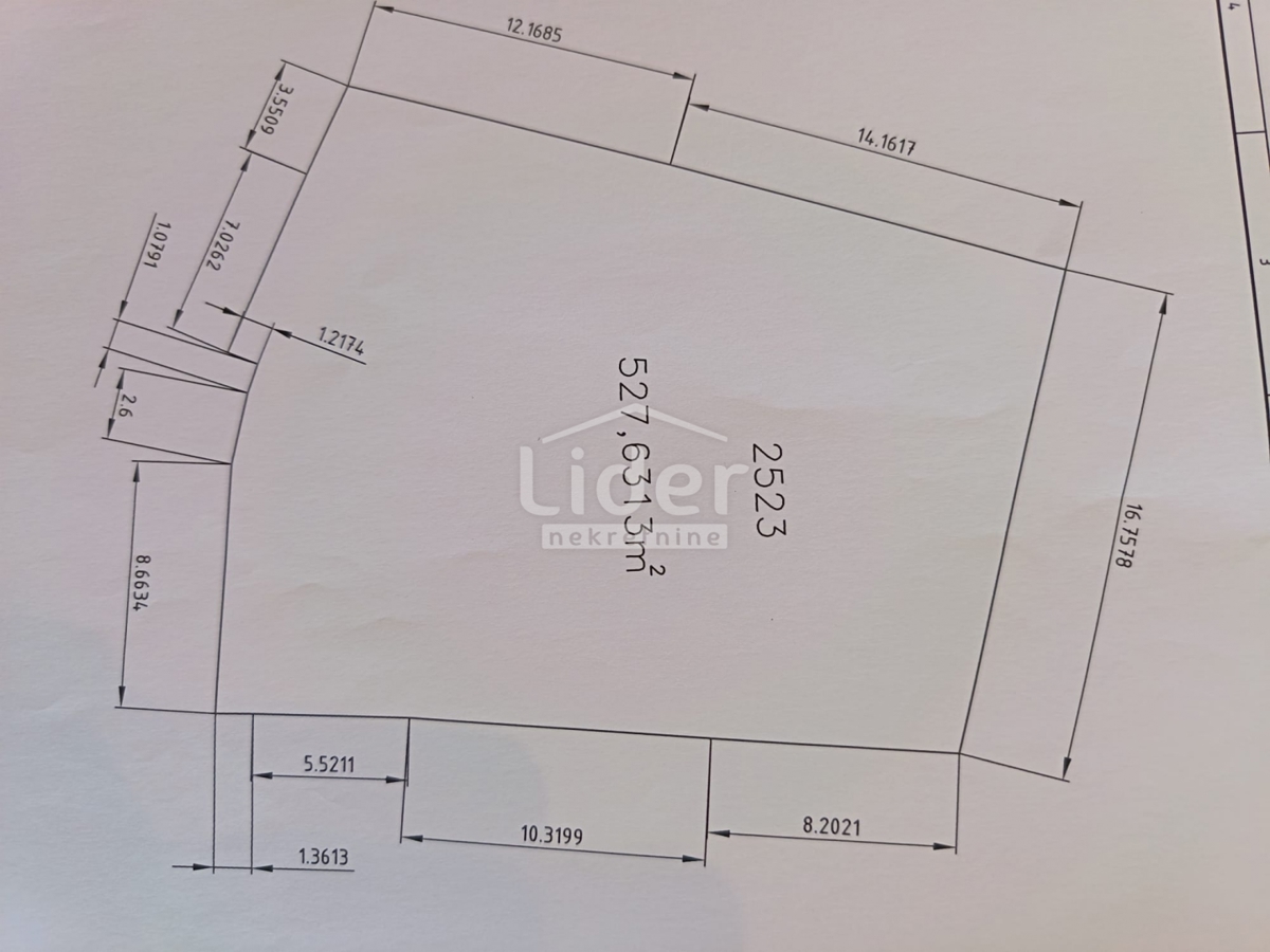 Zemljišče Novigrad, 528m2