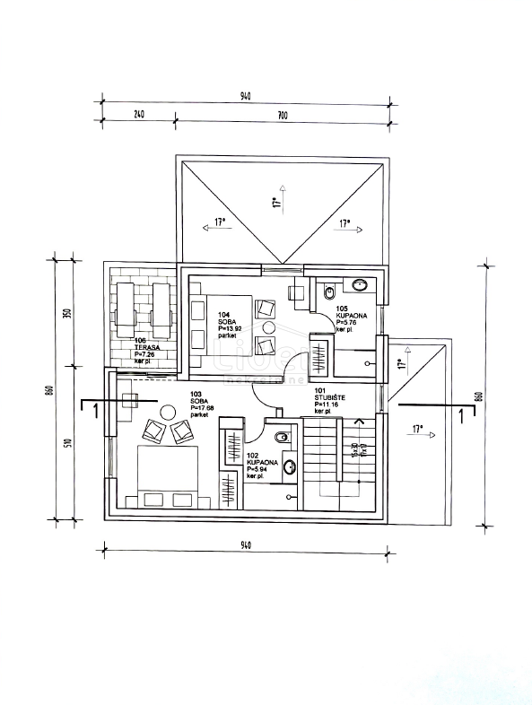 Hiša Lakmartin, 145m2