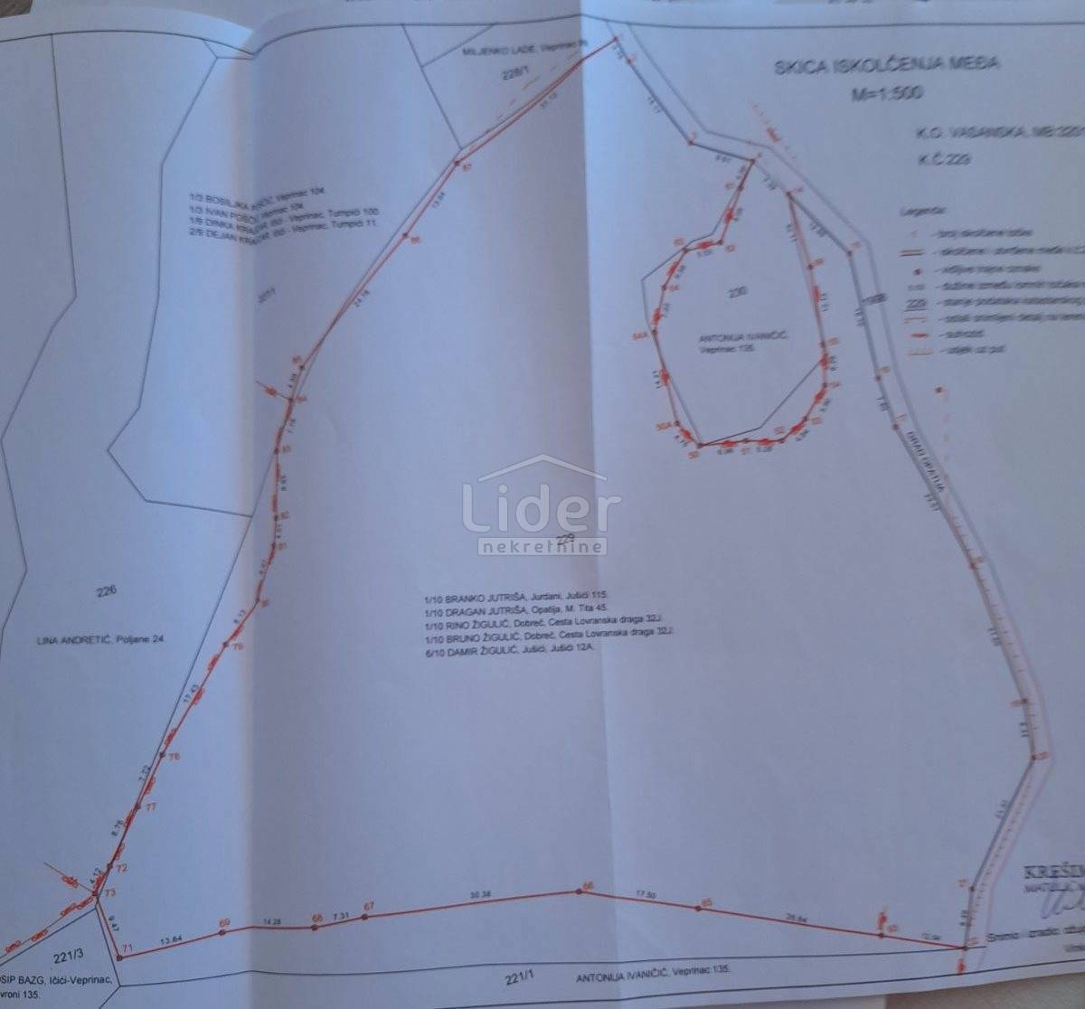 Zemljišče Veprinac, 12040m2