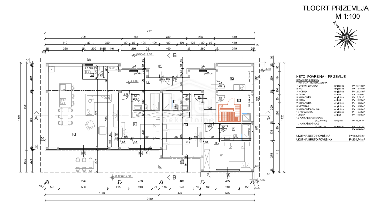 Hiša Crikvenica, 186m2