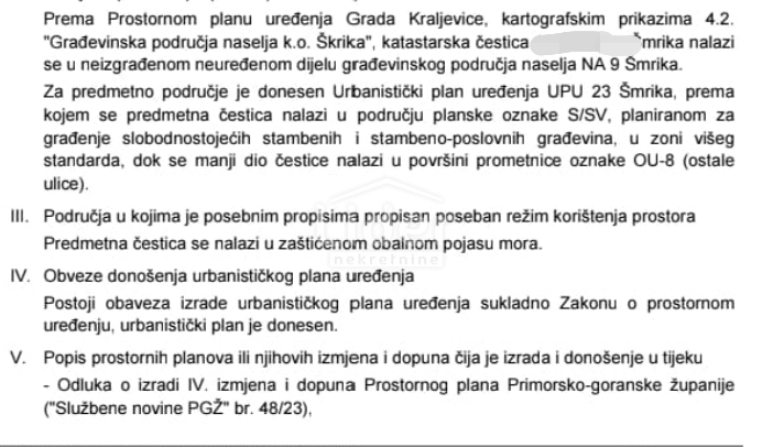 Zemljišče Šmrika, 507m2