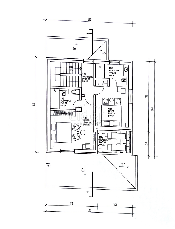 Hiša Lakmartin, 140m2