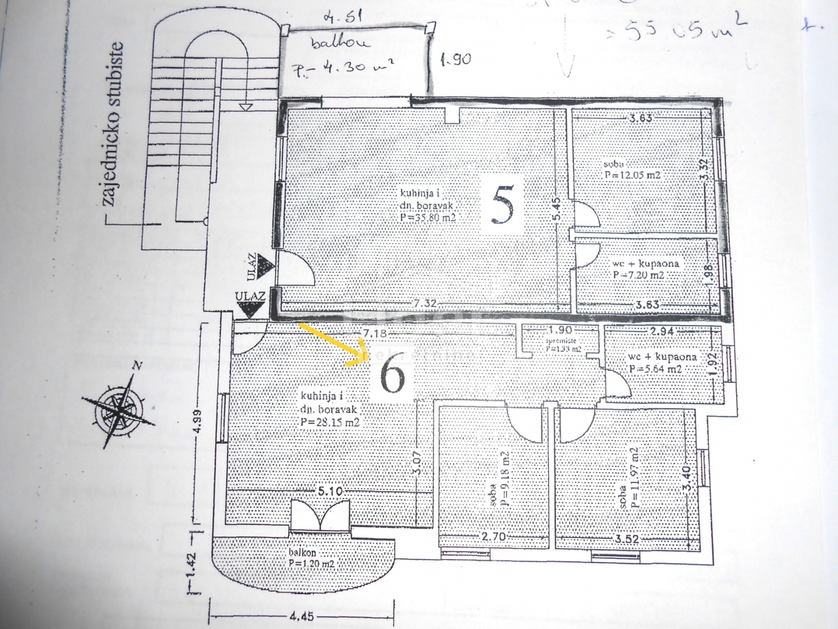 Stanovanje Žegoti, 58m2