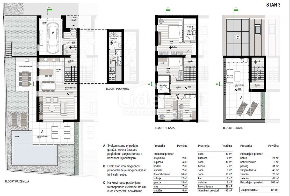 Stanovanje Kostrena, 196m2