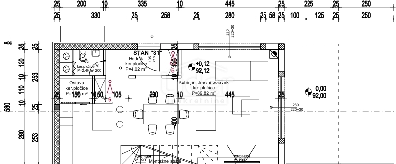 Stanovanje Oprić, 124m2