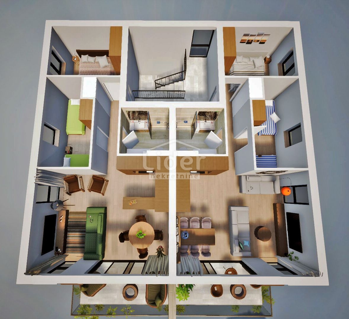 Apartma Povljana, 69m2