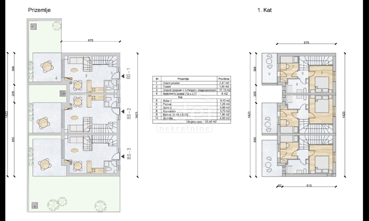 Apartma Mandre, 82m2
