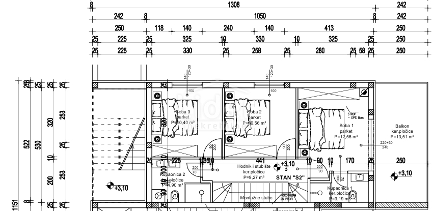 Stanovanje Ika, 112m2