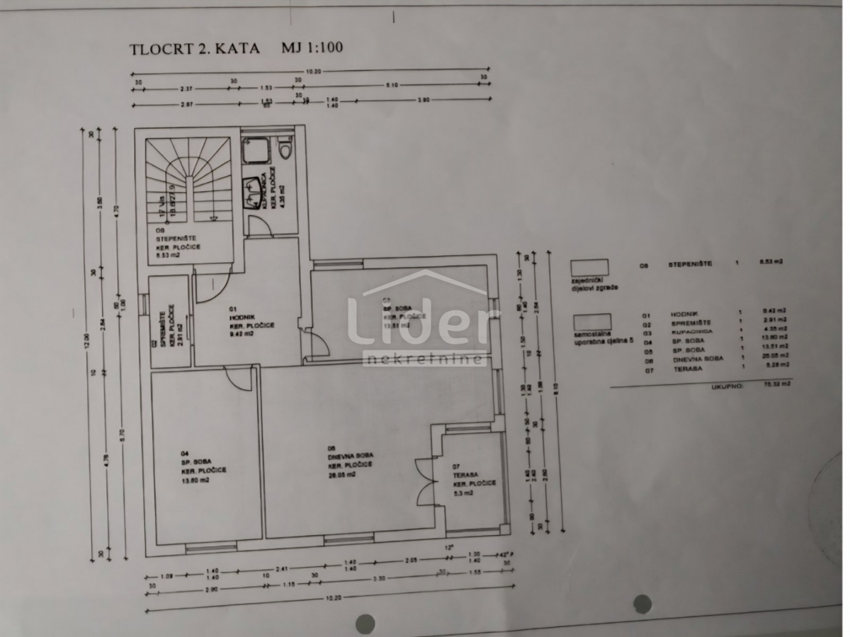 Apartma Kampor, 73m2